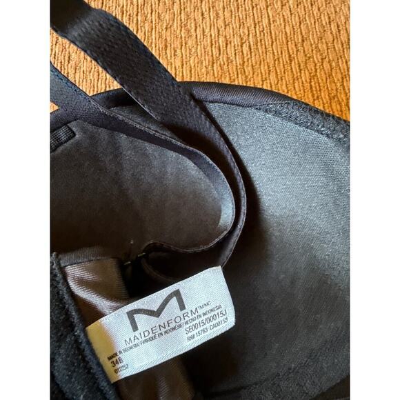 MAIDENFORM BRA strapless size 34B black - Picture 3 of 4